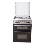 60x60cm Standing Cooker, 3 Gas 1 Elect Burners, High Grade S/Steel Top & Panel, Inox Body, Wide Finger Pot Stand, Oven & Grill, Oven Light, Electric Ignite, Chicken Rotisserie