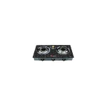 S-306I BF THREE BURNER GAS STOVE -BLK SILVERFLOWER